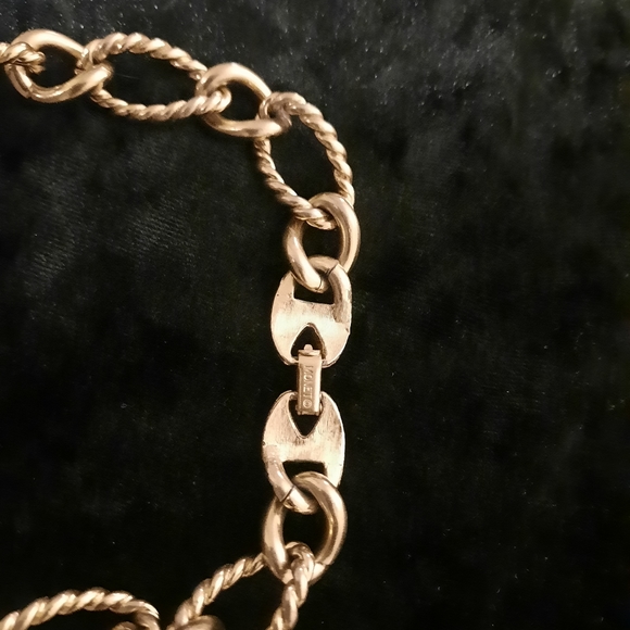 Vintage Goldstone Monet Link Necklace - Picture 4 of 4